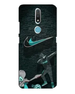 Чехол для Nokia 2.4 с картинкой «Спортивный арт Nike»