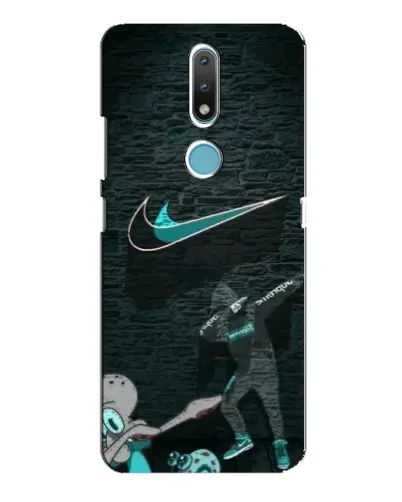 Чехол для Nokia 2.4 с картинкой «Спортивный арт Nike»