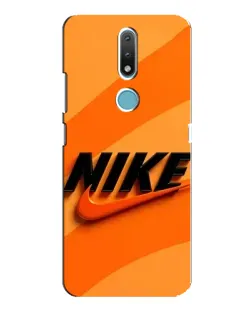 Чехол для Nokia 2.4 с картинкой «Оранжевый драйв Nike»
