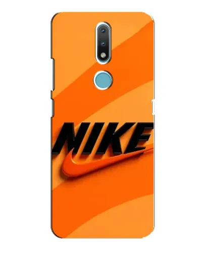 Чехол для Nokia 2.4 с картинкой «Оранжевый драйв Nike»