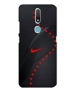 Чехол для Nokia 2.4 с картинкой «Абстрактный дизайн Nike»