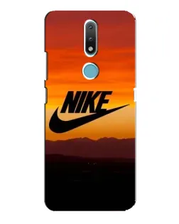 Чехол для Nokia 2.4 с картинкой «Nike — вечерний горизонт»