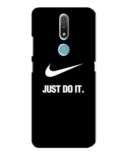 Чехол для Nokia 2.4 с картинкой «Классический принт Nike»