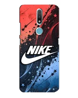 Чехол для Nokia 2.4 с картинкой «Градиентный принт Найк»