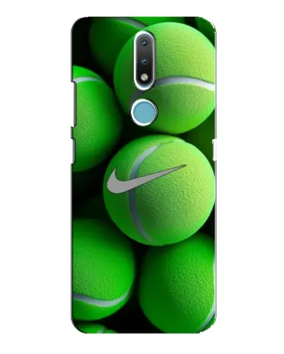 Чехол для Nokia 2.4 с картинкой «Теннисные мячи Найк»