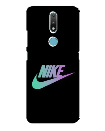 Чехол для Nokia 2.4 с картинкой «Nike — городская ночь»