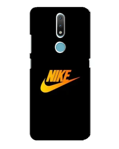 Чехол для Nokia 2.4 с картинкой «Золотой логотип Nike»