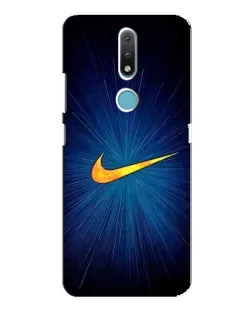 Чохол для Nokia 2.4 з картинкою «Синій пульс Nike»