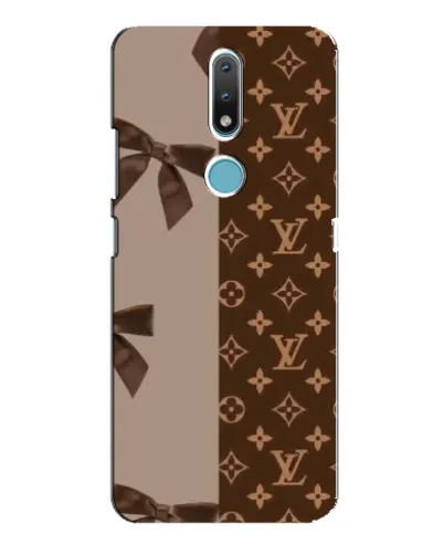 Чехол для Nokia 2.4 с картинкой «Louis Vuitton — банты»