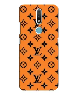 Чехол для Nokia 2.4 с картинкой «Оранжевый стиль LV»