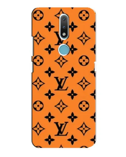 Чехол для Nokia 2.4 с картинкой «Оранжевый стиль LV»