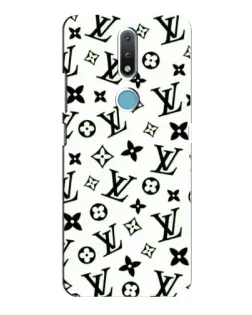 Чехол для Nokia 2.4 с картинкой «Монохромный хаос LV»