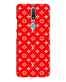 Чехол для Nokia 2.4 с картинкой «Яркий паттерн LV»