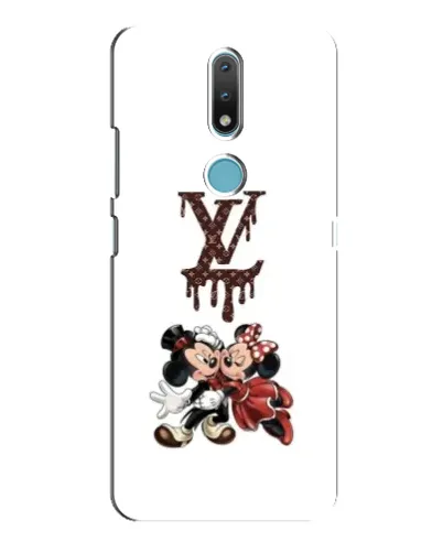 Чехол для Nokia 2.4 с картинкой «LV и Микки Маус»