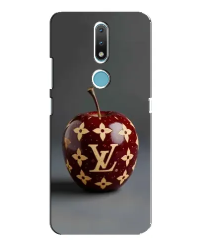 Чехол для Nokia 2.4 с картинкой «Красное яблоко LV»