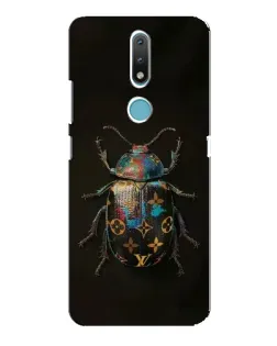 Чехол для Nokia 2.4 с картинкой «LV — мраморный принт»