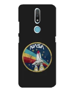 Чехол для Nokia 2.4 с картинкой «NASA — эмблема миссии»