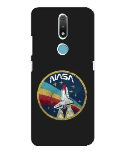 Чехол для Nokia 2.4 с картинкой «NASA — эмблема миссии»