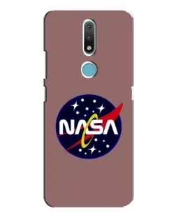 Чехол для Nokia 2.4 с картинкой «NASA — ретро космос»