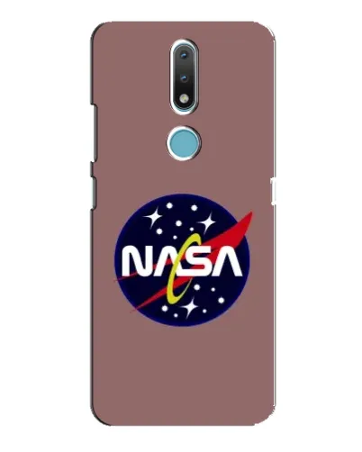 Чехол для Nokia 2.4 с картинкой «NASA — ретро космос»