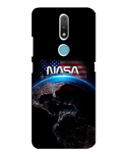 Чехол для Nokia 2.4 с картинкой «Земля из космоса NASA»