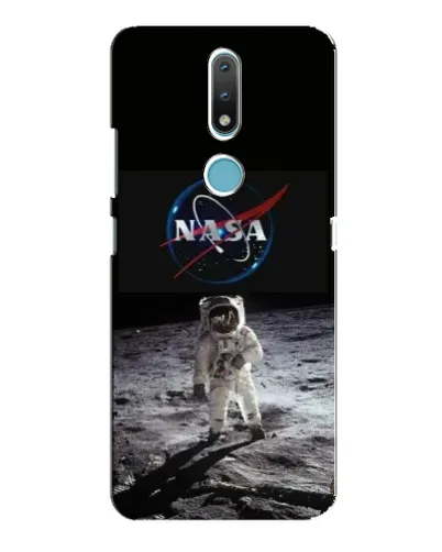 Чехол для Nokia 2.4 с картинкой «Астронавт на Луне»