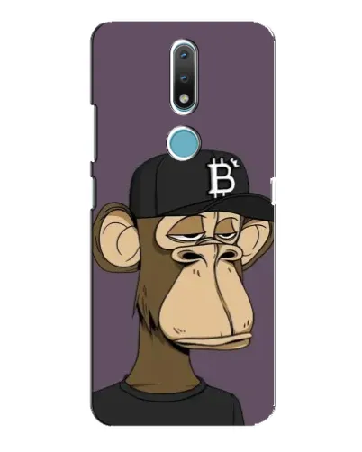 Чехол для Nokia 2.4 с картинкой «Bored Ape в кепке»
