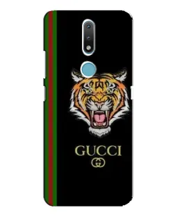 Чехол для Nokia 2.4 с картинкой «Тигр Gucci»
