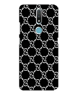 Чехол для Nokia 2.4 с картинкой «Gucci — сетчатый паттерн»