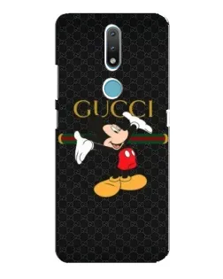 Чехол для Nokia 2.4 с картинкой «Микки Маус Gucci»