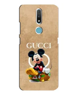 Чехол для Nokia 2.4 с картинкой «Микки Маус Gucci — крафт»