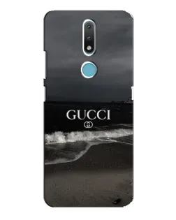 Чехол для Nokia 2.4 с картинкой «Gucci — морской прибой»