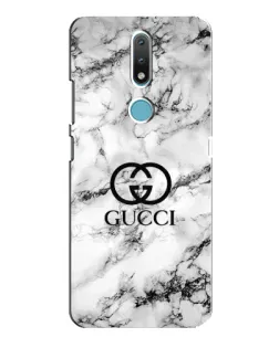 Чехол для Nokia 2.4 с картинкой «Gucci — мраморный шик»