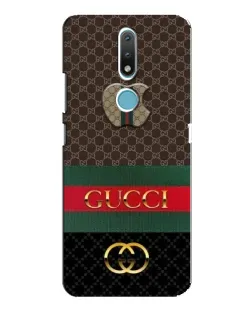 Чехол для Nokia 2.4 с картинкой «Gucci — брендированный десерт»