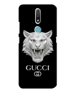 Чохол для Nokia 2.4 з картинкою «Gucci — срібний лев» Чохол для Nokia 2.4 з картинкою «Gucci — срібний лев»