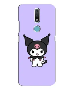 Чехол для Nokia 2.4 с картинкой «Kuromi — нежный фиолетовый»