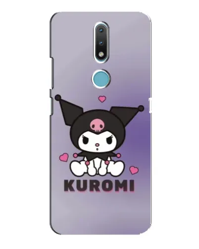 Чехол для Nokia 2.4 с картинкой «Kuromi — фиолетовый арт»