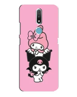 Чехол для Nokia 2.4 с картинкой «My Melody и Kuromi»