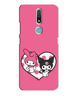 Чехол для Nokia 2.4 с картинкой «Kuromi и My Melody»