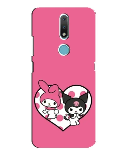 Чехол для Nokia 2.4 с картинкой «Kuromi и My Melody»