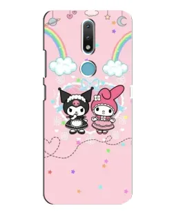 Чехол для Nokia 2.4 с картинкой «My Melody и Kuromi»