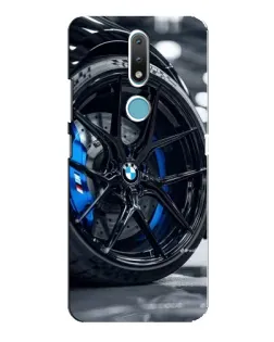 Чехол для Nokia 2.4 с картинкой «Колесо BMW вблизи»