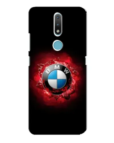 Чехол для Nokia 2.4 с картинкой «Логотип BMW — вспышка»