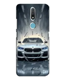 Чехол для Nokia 2.4 с картинкой «BMW в свете фар»