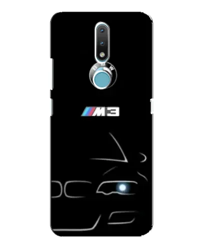 Чехол для Nokia 2.4 с картинкой «Минималистичный принт BMW M3»