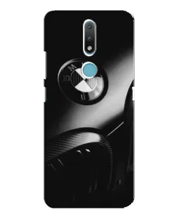 Чехол для Nokia 2.4 с картинкой «Эмблема BMW — макро»