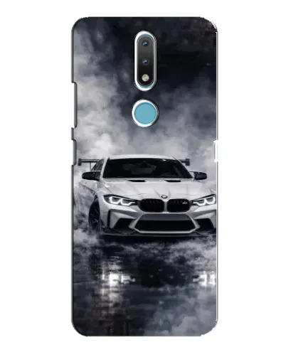 Чехол для Nokia 2.4 с картинкой «BMW сквозь туман»