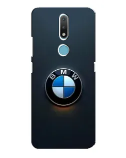Чехол для Nokia 2.4 с картинкой «Логотип BMW — минимализм»