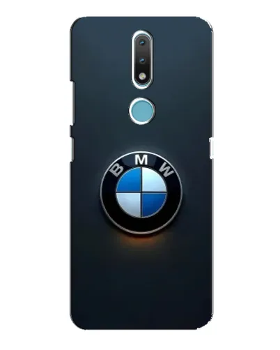 Чехол для Nokia 2.4 с картинкой «Логотип BMW — минимализм»