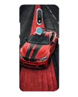 Чехол для Nokia 2.4 с картинкой «BMW на красной дорожке»
